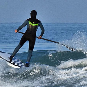 Cristina using her custom REVYA Paddle
